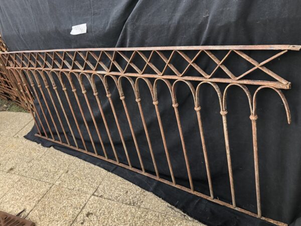 Garde corps ancien fer forgé riveté en 2 éléments (3.86m) – Image 7