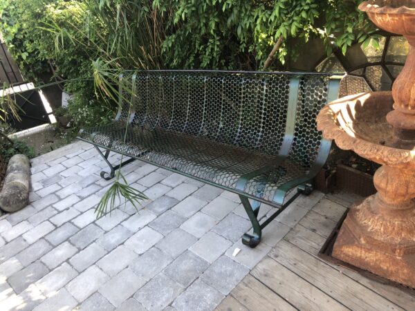 Banc ancien de Jardin public type Malaval