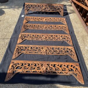 Lambrequins fonte décoration fenêtre "art nouveau"